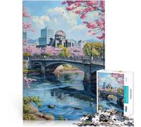 Rompecabezas de 2000 piezas para adultos Hiroshima, Japón Hecho de cartón Apto para personas mayores de 14 años. Juego de juguete intelectual Juego educativo para cumpleaños y Navidad. tamaño：70x100cm