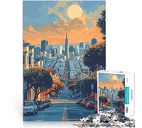 Rompecabezas de 2000 Piezas para Adultos Horizonte de San Francisco Juegos de relajación Decoración de Pared cumpleaños y Navidad 70x100cm