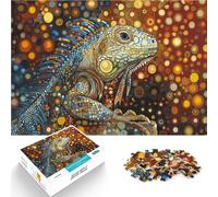 Rompecabezas de 2000 Piezas para Adultos Iguana en el Arte del Mosaico Hecho de cartón para Mayores de 14 años Un desafío difícil Regalo Educativo de Aprendizaje tamaño:70x100cm