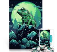 Rompecabezas de 2000 Piezas para Adultos Iguana en una Roca Matar el Tiempo en Vacaciones en casa Mejorar el Amor Entre Parejas 70x100cm