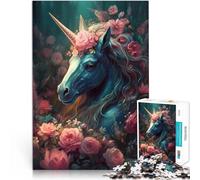 Rompecabezas de 2000 Piezas para Adultos Isla encantada del Unicornio Rompecabezas Cada Pieza es única: un desafiante y Divertido Juego Familiar 70x100cm