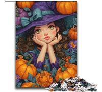 Rompecabezas de 2000 Piezas para Adultos, Juego de Halloween con Calabazas para niñas Cada Pieza es única Juego Familiar desafiante y Divertido 70x100cm