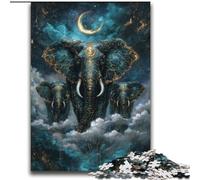 Rompecabezas de 2000 Piezas para Adultos, Juego Familiar de Elefantes misteriosos, antiestrés, desafío difícil, Adecuado para Parejas, 70x100cm