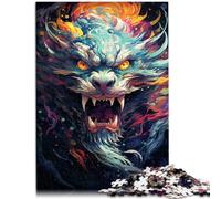Rompecabezas de 2000 piezas para adultos Juguetes educativos de aprendizaje del Dios Dragón Regalos de cumpleaños y Navidad Únicos 27.56" x 39.37"