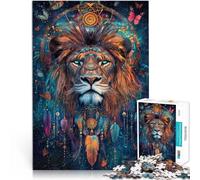 Rompecabezas de 2000 Piezas para Adultos León mágico de fantasía Hecho de Papel，Apto para Mayores de 14 años. Juego de desafío único Mejorar el Amor Entre Parejas。tamaño：70x100cm/27.5x39.3pulgada