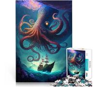 Rompecabezas de 2000 Piezas para Adultos Leyendas del Kraken Profundo Juego Familiar para y Regalos para Amigos y Familiares 70x100cm