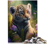 Rompecabezas de 2000 piezas para adultos, lindo tigre bebé, decoración del hogar, es ideal como regalo para toda la familia de 27.56 x 39.37 pulgadas para niños de 14 años
