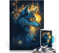 Rompecabezas de 2000 Piezas para Adultos Lobo de fantasía Juegos educativos Juguetes de Bricolaje Mejorar el Amor Entre Parejas 70x100cm