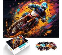 Rompecabezas de 2000 piezas para adultos loco motociclista interesante, rompecabezas de reducción del estrés, regalo divertido de 27.56 x 39.37 pulgadas, adecuado para adolescentes de 14 años en