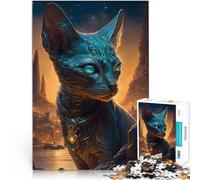 Rompecabezas de 2000 Piezas para Adultos Mito del Gato esfinge Juegos Divertidos para la Familia Mejorar el Amor Entre Parejas 70x100cm