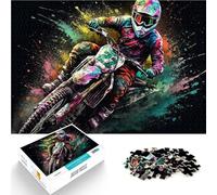 Rompecabezas de 2000 Piezas para Adultos Montar en Moto de Cross Juguetes Juegos Educativos Antiestrés Regalo de Obra de Arte 70x100cm