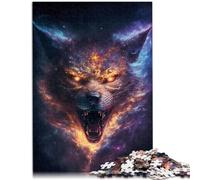 Rompecabezas de 2000 piezas para adultos, nebulosa, furia, lobo, obra de arte de 27.56 x 39.37 pulgadas, el mejor regalo para adolescentes de 14 años en adelante