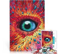 Rompecabezas de 2000 Piezas para Adultos Ojo psicodélico Hecho de cartón Apto para Personas Mayores de 14 años. para Juguete de desafío de Juego Educativo Regalo para cumpleaños tamaño：70x100cm