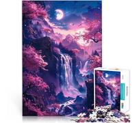 Rompecabezas de 2000 Piezas para Adultos Paisaje de Cascada de fantasía Juguetes de Juego Trato como Regalo para Toda la Familia 70x100cm
