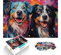 Rompecabezas de 2000 piezas para adultos, perros, hermanos, pintura, decoración del hogar, colección de artistas, arte fino, 27.56 x 39.37 pulgadas para adolescentes a partir de 14 años