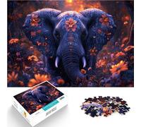 Rompecabezas de 2000 Piezas para Adultos “Pintura Abstracta Elefante” ，Apto para Mayores de 14 años. Desafiante de completar, Pero Divertido y Gracioso. Decoraciones hogar。