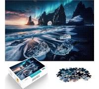 Rompecabezas de 2000 Piezas para Adultos Playa de Hielo de Islandia Alivio del estrés Cada Pieza es única: un desafiante y Divertido Juego Familiar 70x100cm