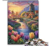 Rompecabezas de 2000 Piezas para Adultos, Regalo de Tulipanes en el Campo, Juego de Juguetes Cada Pieza es única: un Juego desafiante y Divertido para Toda la Familia, 70x100cm
