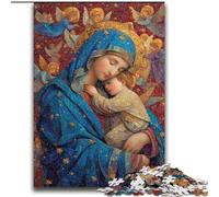 Rompecabezas de 2000 Piezas para Adultos Retrato de María la Madre, desafiante, Divertido y Divertido, con póster y Hoja de Trivia a Juego, 70x100cm