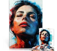 Rompecabezas de 2000 Piezas para Adultos Retrato de una Mujer Hecho de Papel，para y a Partir de 14 años Juego de desafío único Regalo Divertido para la Familia。tamaño：70x100cm/27.5x39.3pulgada