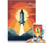 Rompecabezas de 2000 Piezas para Adultos Retro Lanzamiento del Transbordador Espacial Juguetes de Bricolaje Obra de Arte 70x100cm