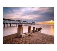 Rompecabezas de 2000 piezas para adultos, salida del sol en la playa del muelle de Southwold, juguete de juego educativo para adolescentes