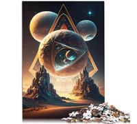 Rompecabezas de 2000 piezas para adultos, santuario, paisaje extraterrestre, juego educativo para cumpleaños, Navidad, 27.56 x 39.37 pulgadas