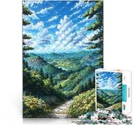 Rompecabezas de 2000 Piezas para Adultos Sendero Sereno en el Valle de la montaña - Arte paisajístico Natural Juegos Divertidos Mejorar la Memoria 70x100cm