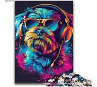 Rompecabezas de 2000 Piezas para Adultos Shih Tzu Neon Brain Intelligence Challenge Juguetes adictivos Regalo Divertido para Mayores de 14 años 70x100cm