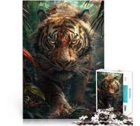 Rompecabezas de 2000 Piezas para Adultos Tigre en la Selva Tropical Juguetes educativos con Piezas de Formas aleatorias Que se entrelazan Completamente 70x100cm