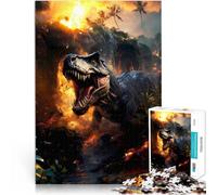 Rompecabezas de 2000 Piezas para Adultos Tiranosaurio Rex Loco Juguete de desafío de Juego Educativo Regalo de cumpleaños 70x100cm