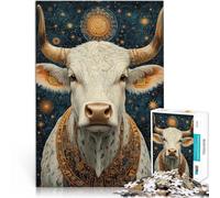 Rompecabezas de 2000 Piezas para Adultos “Vaca artística” Hecho de Papel，para Mayores de 14 años Inicio Juegos Educativos Juguetes de Bricolaje Ideas de Regalos。tamaño：70x100cm/27.5x39.3pulgada
