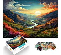 Rompecabezas de 2000 piezas para adultos Valle del Duero Juegos educativos Decoración del hogar Puzzle Excelente Regalo 27,56 pulgadas x 39,37 pulgadas para adolescentes a partir de 14 años