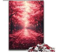 Rompecabezas de 2000 Piezas para Adultos y Adolescentes: Camino de los Cerezos en Flor, un desafío difícil para aliviar el estrés con póster a Juego y Hoja de Trivia de 70x100cm