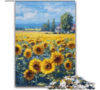 Rompecabezas de 2000 Piezas para Adultos y Adolescentes, Campo de Girasoles, Juguetes educativos, Juegos Familiares, Regalos para Amigos y Familiares, 70x100cm
