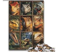 Rompecabezas de 2000 Piezas para Adultos y Adolescentes Collage de Tyrannosaurus Rex Ayuda a ejercitar el Cerebro Juguetes adictivos para Cultivar la Paciencia Interacción Entre Padres e Hijos