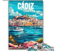 Rompecabezas de 2000 Piezas para Adultos y Adolescentes de Cádiz, España Juego Familiar y decoración única para el hogar y Regalos para Mayores de 14 años 70x100cm