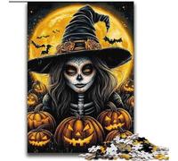 Rompecabezas de 2000 Piezas para Adultos y Adolescentes, diseño de Bruja de Halloween, Juguetes educativos, Juegos Familiares, Regalos para Amigos y Familiares, 70x100cm