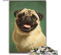 Rompecabezas de 2000 Piezas para Adultos y Adolescentes, diseño de Pug Feliz, Juguetes educativos, Juegos Familiares, Regalos para Amigos y Familiares, 70x100cm