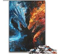 Rompecabezas de 2000 Piezas para Adultos y Adolescentes, dragón de Hielo y Fuego, Juegos educativos, decoración del hogar, Toda la Familia, 70x100cm