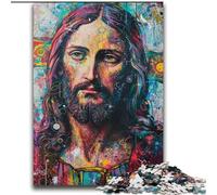 Rompecabezas de 2000 Piezas para Adultos y Adolescentes Jesús Grafiti Ayuda a ejercitar el Cerebro Juguetes adictivos para Cultivar la Paciencia Interacción Entre Padres e Hijos 70x100cm