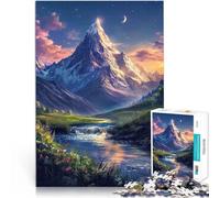 Rompecabezas de 2000 Piezas para Adultos y Adolescentes “montañas y río” ,Apto para Personas Mayores de 14 años. Interacción Entre Padres e Hijos Regalo de cumpleaños, Regalos, Arte Mural.。
