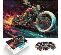 Rompecabezas de 2000 Piezas para Adultos y Adolescentes Motocicleta Chopper Surrealista Hecho de cartón Apto para Mayores de 14 años. Juego Familiar para y Una Obra de Arte tamaño：70x100cm
