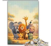Rompecabezas de 2000 Piezas para Adultos y Adolescentes Mundo Animal Africano Juego desafiante y Familiar Regalos de Amigo Secreto 70x100cm