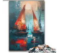 Rompecabezas de 2000 Piezas para Adultos y Adolescentes Pintura al óleo de velero Juego Educativo Familiar Toda la Familia 14+ 70x100cm