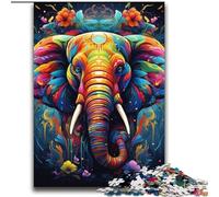 Rompecabezas de 2000 Piezas para Adultos y Adolescentes Un Elefante Colorido y extraño Un Juego desafiante para Toda la Familia Una Obra de Arte para niños de 14 años 70x100cm