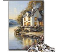 Rompecabezas de 2000 Piezas para Pintar Casas para Adultos, Apto para Mayores de 14 años Juguete Decorativo para Pared, Ideal para cumpleaños (70x100cm)