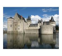 Rompecabezas de 2000 piezas, rompecabezas de Château de Sully-sur-Loire, obra de arte del juego y recuerdo turístico