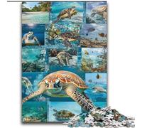 Rompecabezas de 2000 Piezas Tortuga en el océano para Adolescentes, un Juego desafiante y Familiar Que interactúa Entre Padres e Hijos (70x100cm)