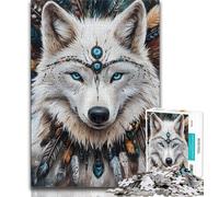 Rompecabezas de 2000 Piezas Tótem de Lobo para Adultos y Adolescentes, Juguete Educativo Intelectual descompresor, Regalo de Amigo Secreto, 70x100cm